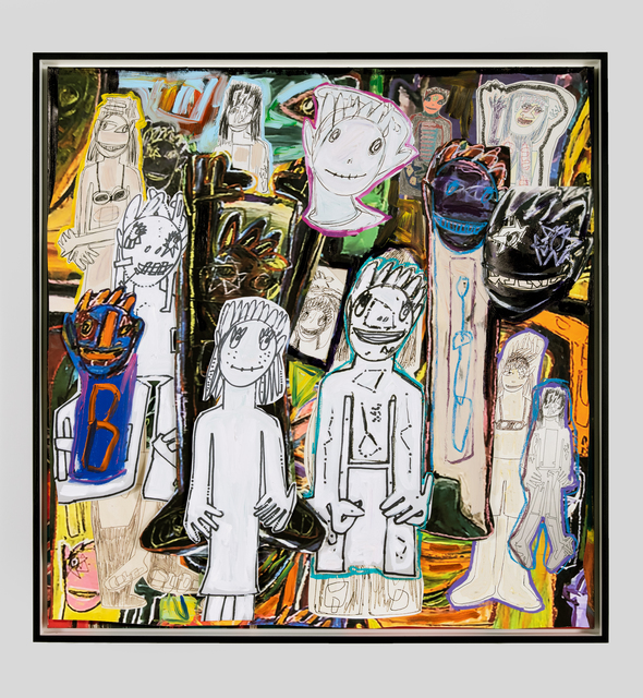 Richard Prince, ‘Untitled’, 2018, Painting, Oil stick, collage, acrylic, charcoal, gel medium, and ink-jet on canvas, MCA Chicago Benefit Auction