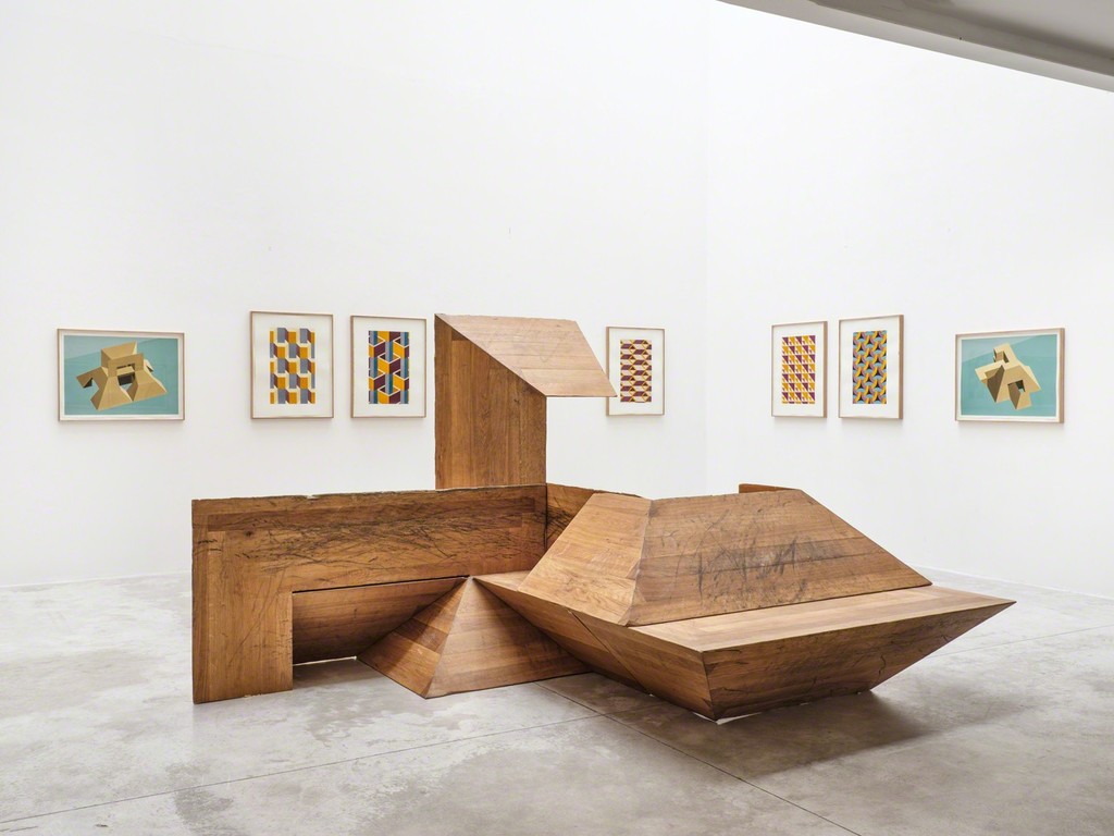 Raphaël Zarka, Monte Oliveto, exhibition view
Courtesy of the artist and Michel Rein, Paris/Brussels, photo Florian Kleinnefen Raphaël Zarka, Monte Oliveto, exhibition view
Courtesy of the artist and Michel Rein, Paris/Brussels, photo Florian Kleinnefen