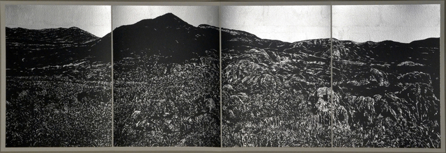 Jan Hendrix, ‘Book VI, a.’, 2016, Print, Screen print and silver foil on paper, Anémona Editores