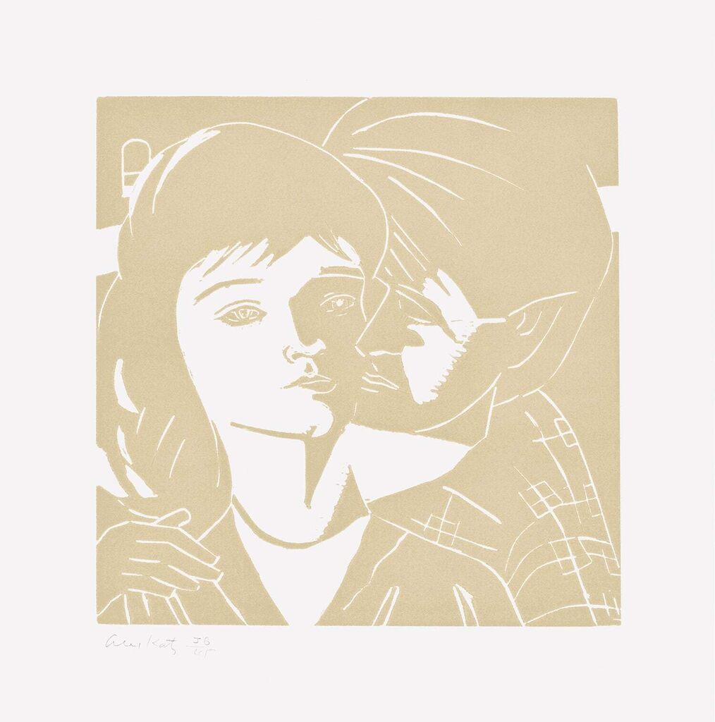 Alex Katz - Eric and Anni, from A Tremor in the Morning