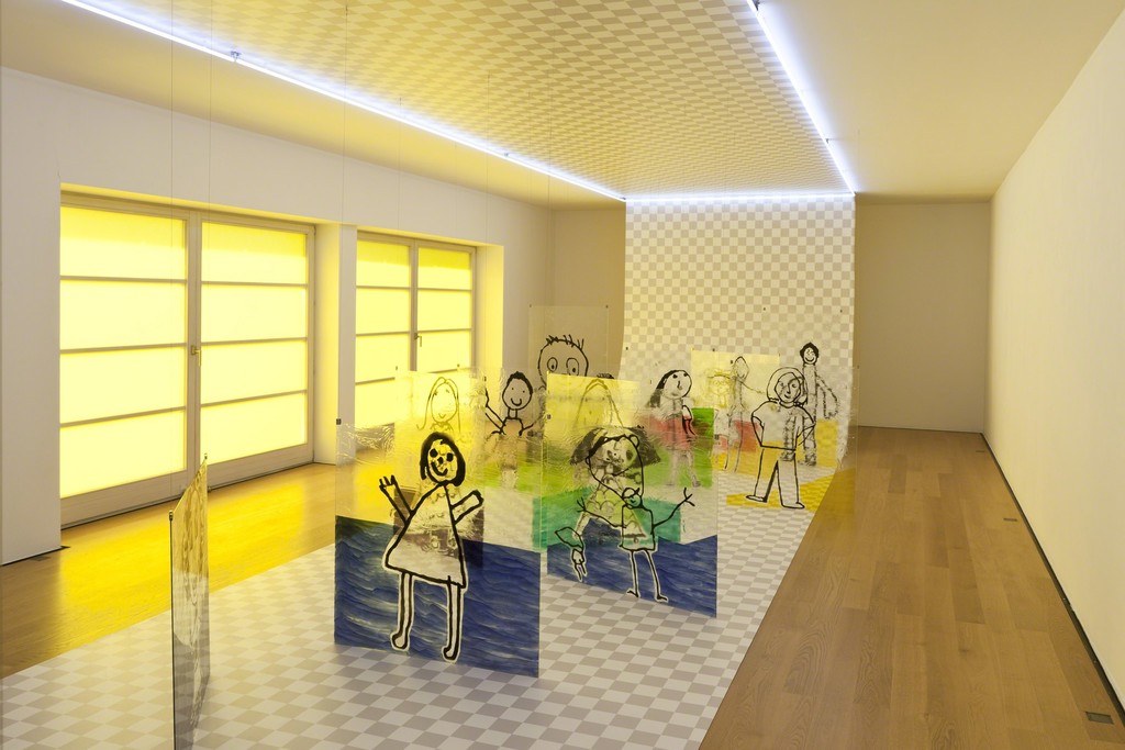 Installation view Flaka Haliti at Galerie Rüdiger Schöttle, 2016.
Photo: Wilfried Petzi. Installation view Flaka Haliti at Galerie Rüdiger Schöttle, 2016.
Photo: Wilfried Petzi.