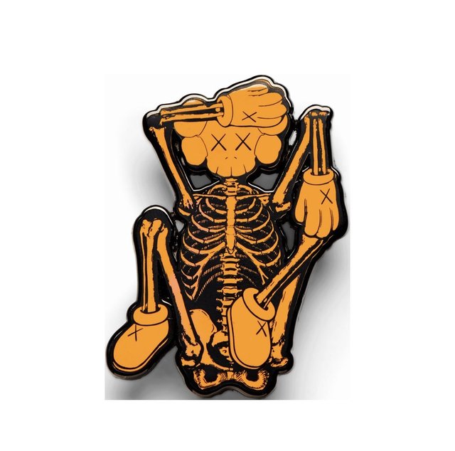 KAWS, ‘KAWS x NGV skeleton pin, 2019’, 2019, Design/Decorative Art, Pin, Curator Style