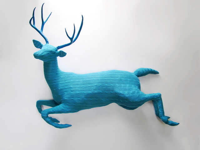 Rachel Denny, ‘Leaping Buck’, 2017, Sculpture, Mixed media, Visions West Contemporary