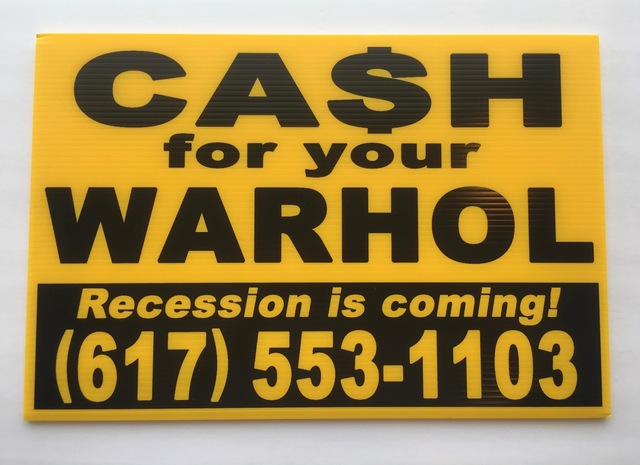Andy Warhol, ‘Cash for your Warhol (Yellow/Black Recession) A/P’, 2018, Gallery 52