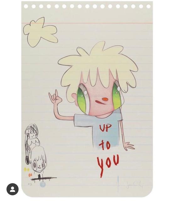 Javier Calleja, ‘Up To You’, 2020, Print, Mixed media screenprint, 3 White Dots