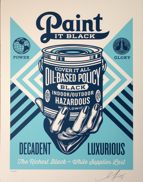 Shepard Fairey, ‘Paint it Black 3’, 2016, AYNAC Gallery
