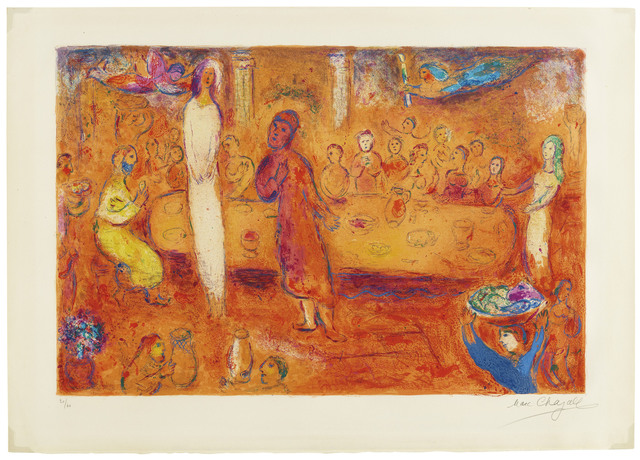 Marc Chagall, ‘Mégaclès reconnait sa Fille pendant le Festin, from Daphnis et Chloé’, 1961, Christie's
