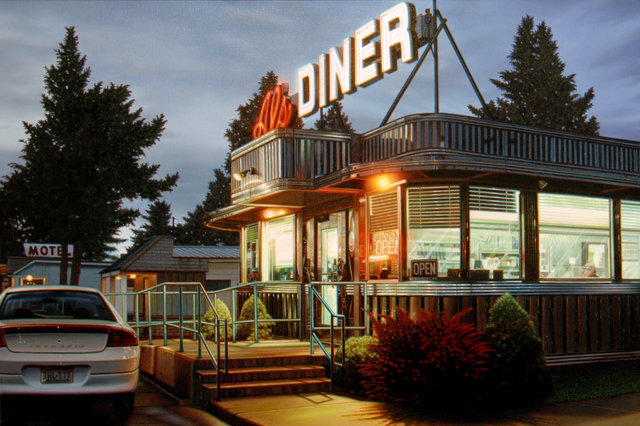 Robert Gniewek, ‘Al's Diner #2’, 2011, Painting, Oil on canvas, Louis K. Meisel Gallery