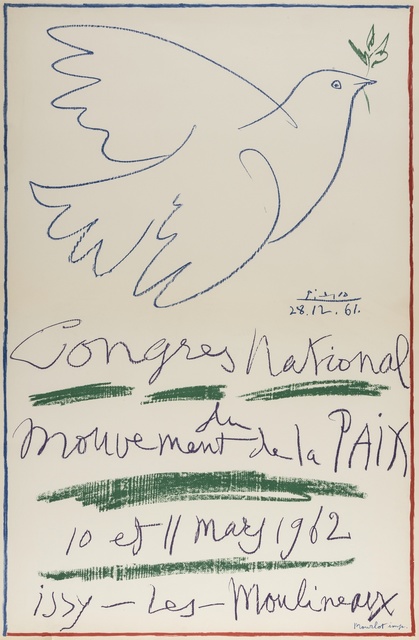Pablo Picasso, ‘Congrès National du mouvement de la Paix (Czwiklitzer 174)’, 1962, Forum Auctions