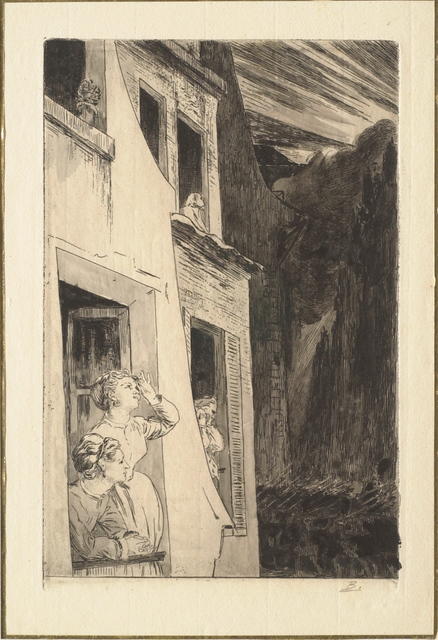 Félix Bracquemond, ‘Vignette Pour L'Eclipse ’, 1869, Print, Etching and aquatint on laid paper, Clark Art Institute