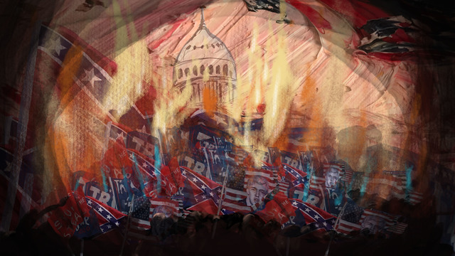 Heidi Neff, ‘Insurrection’, 2021, Print, Giclée Print on Cotton Rag paper (dims reflect mat size, images are 5.625" x 10"), Amos Eno Gallery