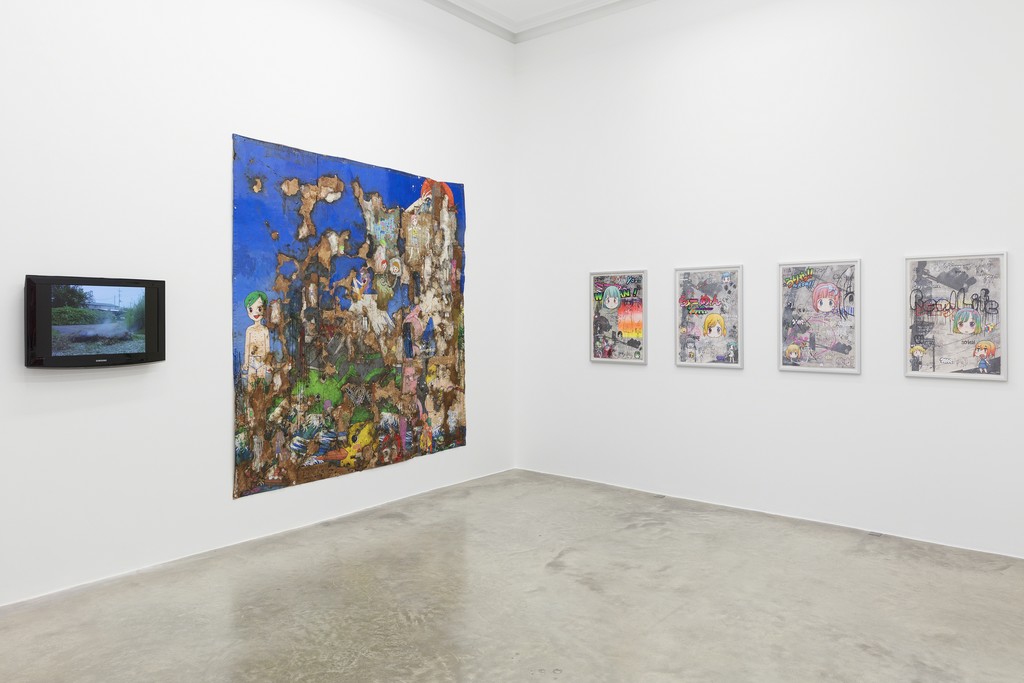 View of Mr's exhibition "Mr's Melancholy Walk Around the Town" at Perrotin Paris. ©2018 Mr./Kaikai Kiki Co., Ltd. All Rights Reserved. Courtesy Perrotin. Photo Claire Dorn. View of Mr's exhibition "Mr's Melancholy Walk Around the Town" at Perrotin Paris. ©2018 Mr./Kaikai Kiki Co., Ltd. All Rights Reserved. Courtesy Perrotin. Photo Claire Dorn.