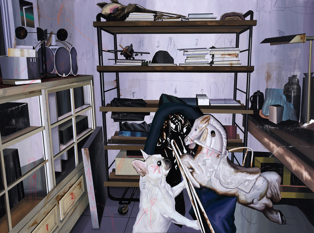 Shih Yung Chun, ‘Demonstration of Family life. F – Beans and Plastic Horse’, 2016, Painting, Oil on Canvas, Yiri Arts