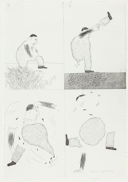 David Hockney, ‘He Tore Himself in Two’, 1969, TAI Modern