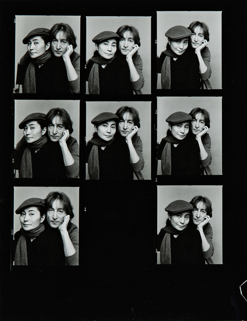 Jack Mitchell Two Contact Sheets With Portraits Of John Lennon And Yoko Ono 1980 Artsy