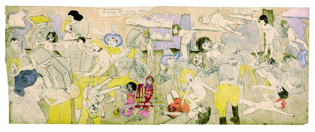 Henry Darger, ‘At Calmanrina murdering naked little girls’, 1910-1970, Musée d'Art Moderne de la Ville de Paris