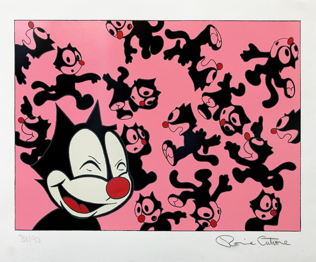 Ronnie Cutrone, ‘REIGNING CATS (WHITE)’, 1988, Print, SERIGRAPH, Gallery Art