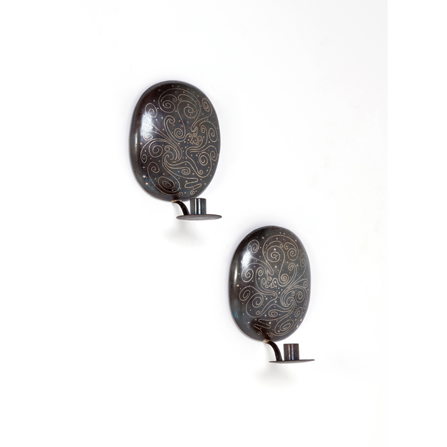 Los Castillos, ‘Pair Of Candlesticks With Candleholders’, 1940, PIASA