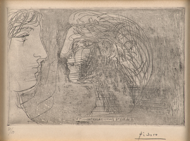 Pablo Picasso, ‘Deux profils face à face’, 1934, Rago