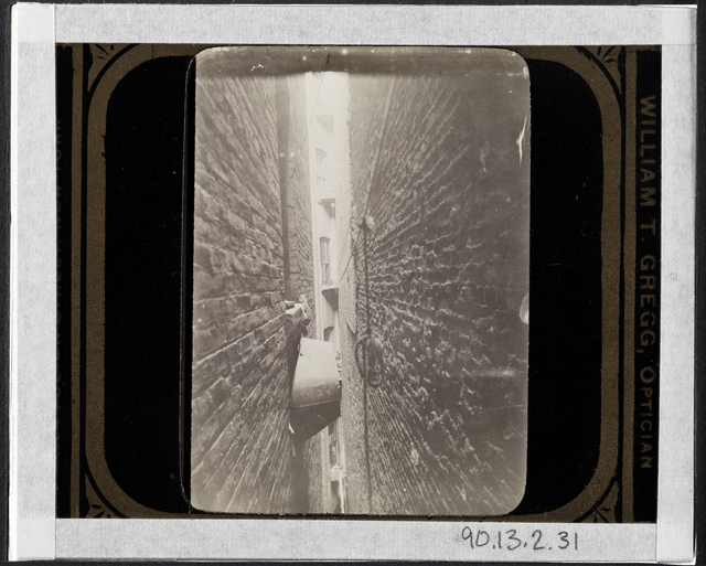 Jacob A. Riis, ‘Bath-tub in airshaft’, ca. 1897, Museum of the City of New York
