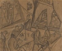 Sketch for Pancho Villa and Adelita