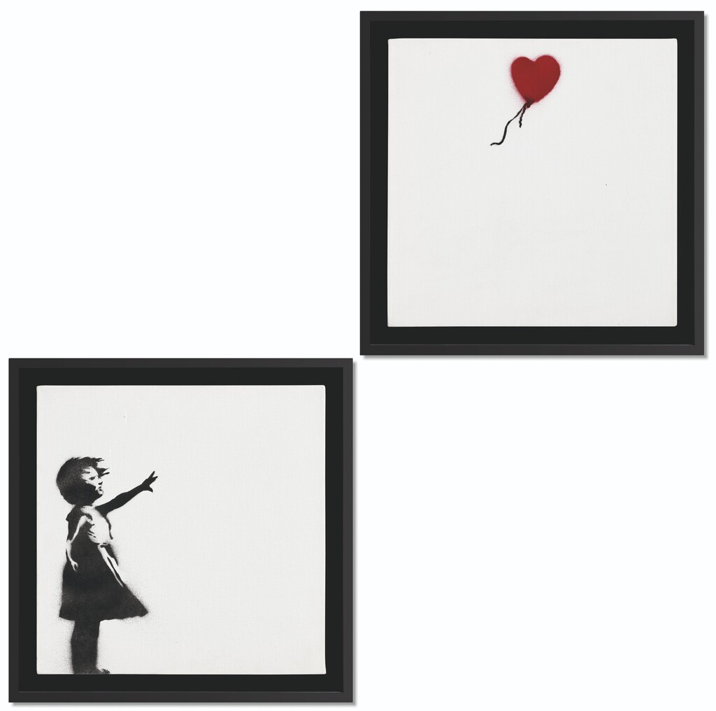 Banksy - Girl with Balloon (Diptych)
