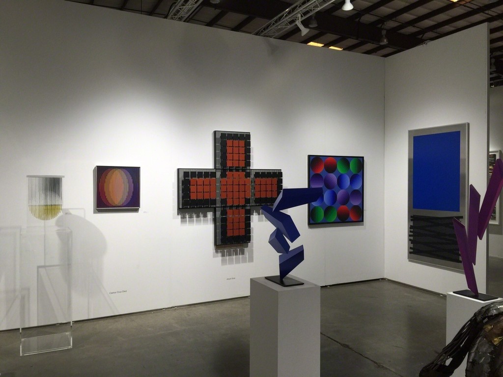 Left to Right:
- Carlos Cruz Diez
Kinetic Sculptures:
- Jesus Rafael Soto
- (2) Rafael Barrios Left to Right:
- Carlos Cruz Diez
Kinetic Sculptures:
- Jesus Rafael Soto
- (2) Rafael Barrios