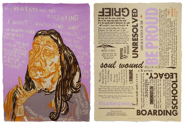 Daniel Heyman, ‘In Our Own Words: Native Impressions: My Parents Had No Parenting’, 2015-2016, Cade Tompkins Projects