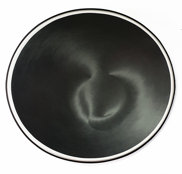 Julio Blancas, ‘Untitled’, 2014, Painting, Graphite on parabolic antenna, Galería Artizar