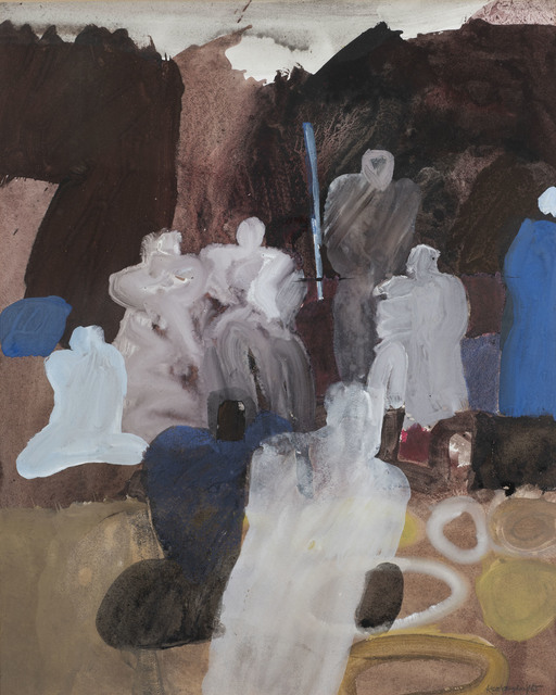 Keith Vaughan, ‘Arab Market’, 1965, Painting, Gouache and watercolour, Osborne Samuel