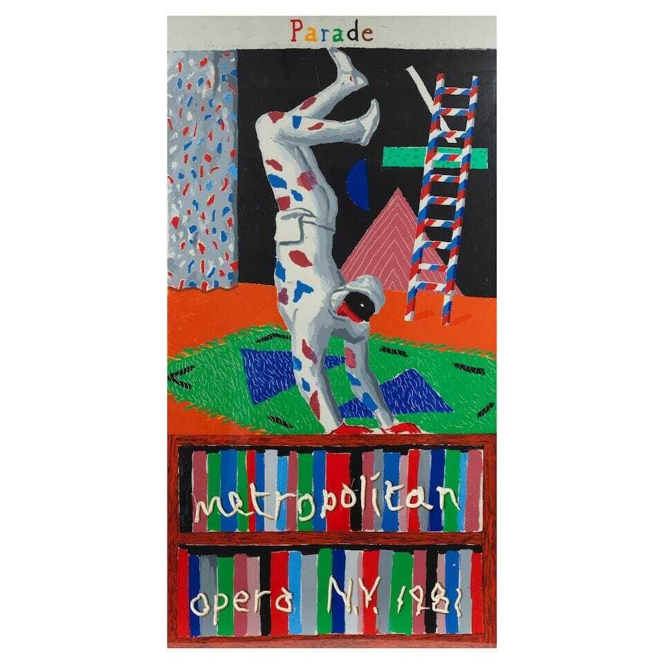 David Hockney - Parade, Metropolitan Opera (Baggott 94)