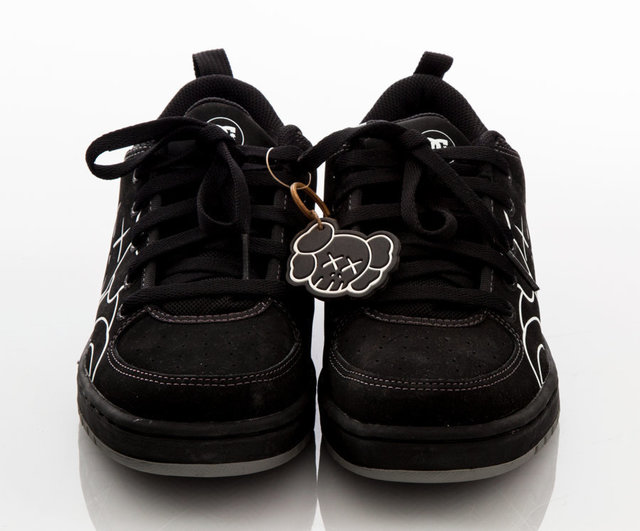 KAWS X DC Shoe Co. Chum Sneakers (Black and White) (2002 KAWS X DC Shoe Co. Chum Sneakers (Black and White) (2002