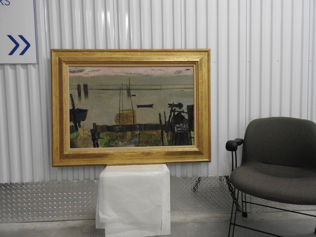 Rene Genis, ‘Matin gris a Arcachon’, 1962, Painting, Oil on canvas, Artioli Findlay