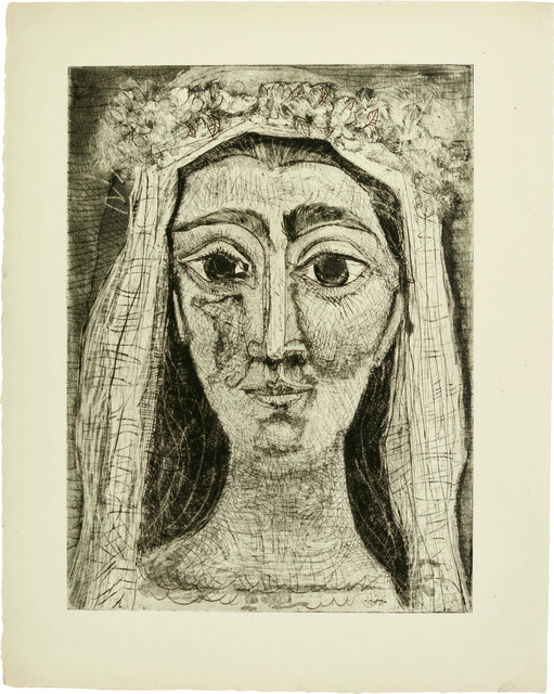 Pablo Picasso, ‘Jacqueline en Mariée, de face I (15th state of 18)’, 1961, John Szoke