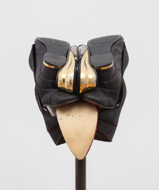 Willie Cole, ‘Black Panther’, 2016, Sculpture, Shoes, wires and screws, 50 Golborne