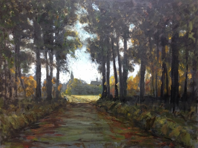 Albert Hadjiganev, ‘A la sortie de la forêt’, Painting, Oil on Canvas, Hugo Galerie