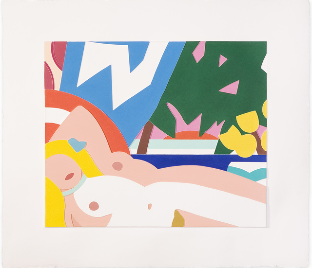 Tom Wesselmann, ‘Sunset Nude with Yellow Tulips’, 2004-2006, Mixografia