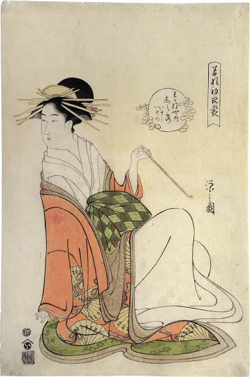 Hosoda Eishi, ‘Fashions as Fresh as Young Leaves: Shiratsuyu’, Scholten Japanese Art