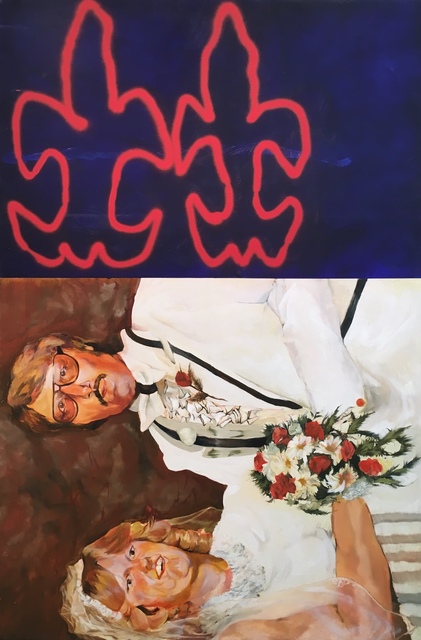 Henry Swanson, ‘Untitled (‘The Wreck of Hope’)’, 2019, Painting, Oil and Spray paint on canvas, Massey Klein Gallery