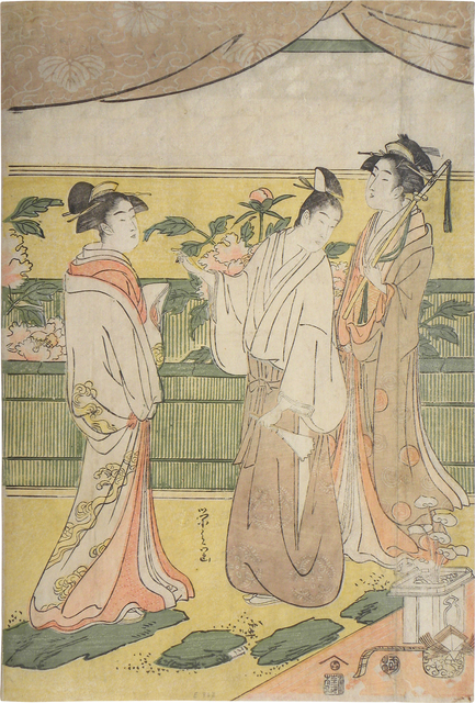 Hosoda Eishi, ‘The Tale of Genji: Flower Festival’, ca. 1791-94, Print, Woodblock print, Scholten Japanese Art