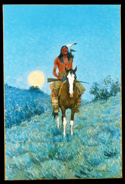 フレデリック・レミントン Frederic Remington 置物 金属製 BRONCO