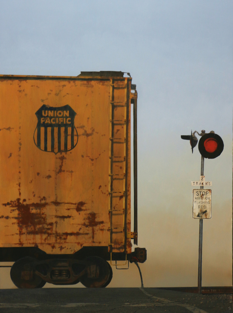 Francis DiFronzo, ‘The Crossing (Part 12)’, Painting, Oil over watercolor and gouache on panel, George Billis Gallery
