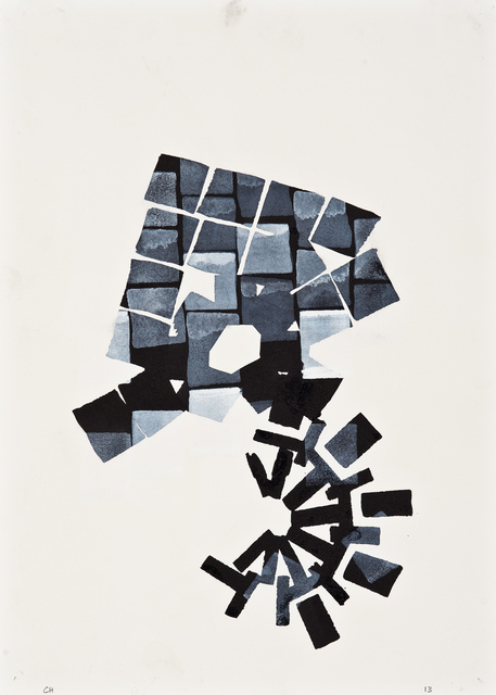 Chuck Holtzman, ‘887’, 2013, Drawing, Collage or other Work on Paper, Ink and opaque watercolor on paper, Clark Gallery