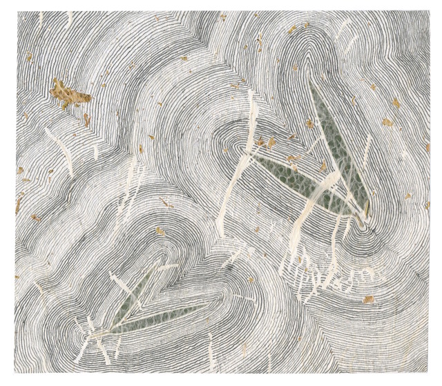 Jean-Luc Vilmouth, ‘Sans titre (1)’, 2015, Drawing, Collage or other Work on Paper, Incrustations and graphite on rice paper, Jousse Entreprise