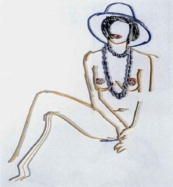 Tom Wesselman - Partial Monica with hat and beads