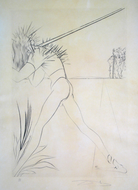Salvador Dalí, ‘There are some Soldiers’, 1973, Print, Drypoint etching, Goldmark Gallery