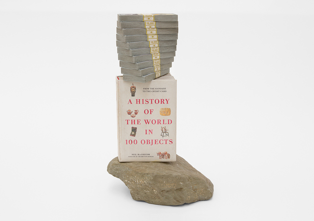Matt Johnson, ‘A History of the World in 100 Objects, 100 Grand, and a Rock’, 2020, Sculpture, Polychromed wood, Blum & Poe