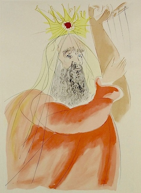Salvador Dalí, ‘King Solomon ’, 1975, Print, Original Engraving with Pochoir, Dawson Cole Fine Art