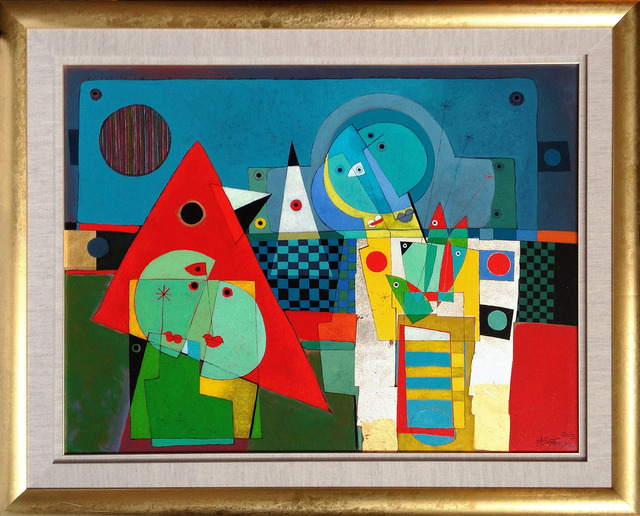 Henryk Szydlowski, ‘Birds Story of the Moonlight Nest’, 2013, Painting, Oil on Canvas, Wentworth Galleries
