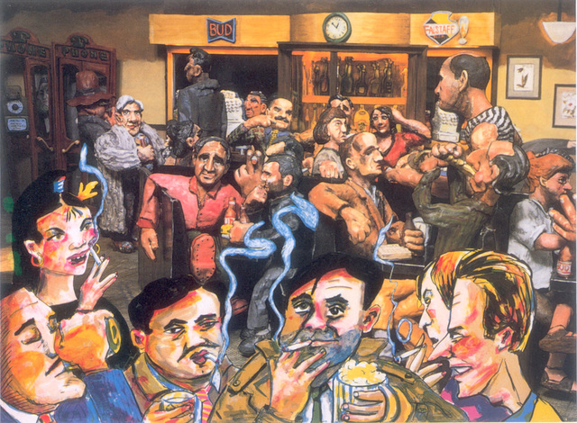 Red Grooms, ‘The Cedar Bar’, 1987, Marlborough